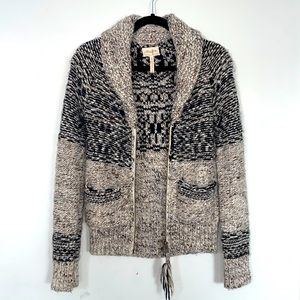 Aritzia Alpaca Wool Zip Up Sweater, XSmall